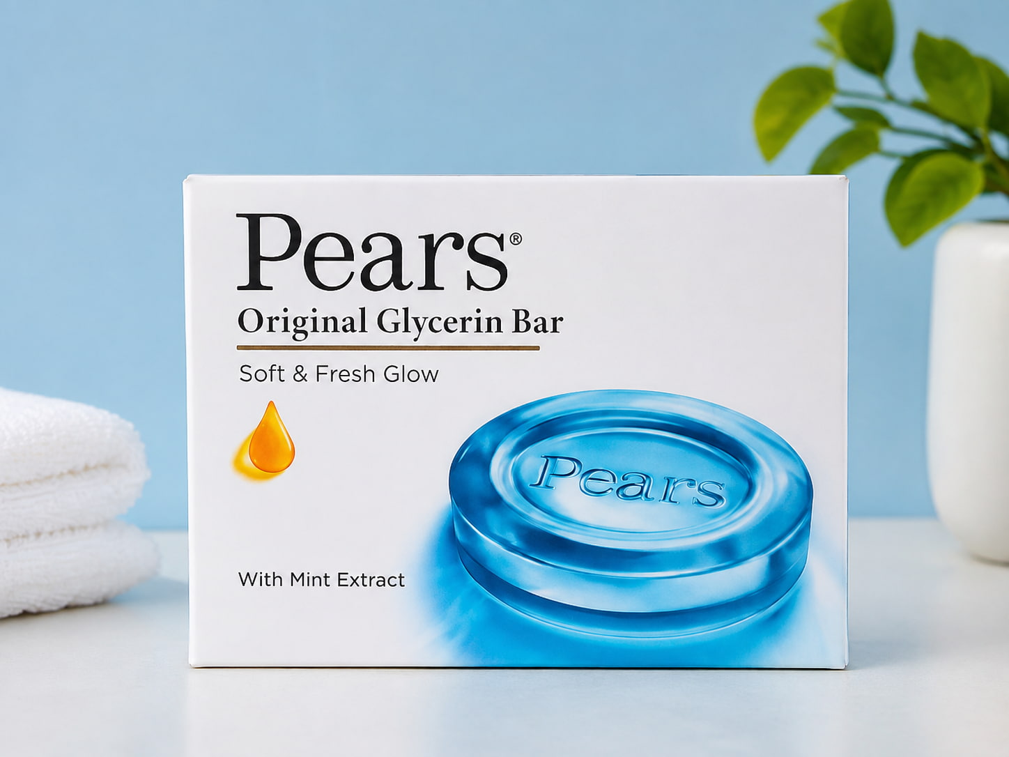 PEARS GLYCERIN SOAP  (BLUE) (Pack of 2)